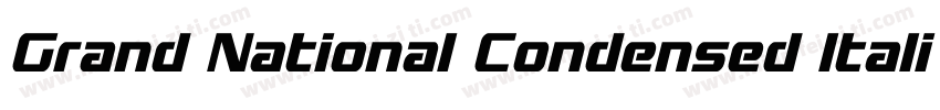 Grand National Condensed Italic Con字体转换
